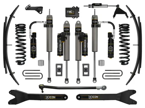ICON Vehicle Dynamics - ICON 2.5" Lift, Stage 6 Suspension System w/ Radius Arms and Expansion Packs for Ford (2023-25) F-250/F-350 Super Duty 4WD, Gas