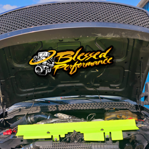 Blessed Performance - Blessed Performance HD Aluminum Air Deflector for Ford (2008-10) F-250/F-350/F-450/F-550 6.4L Power Stroke (Raw)