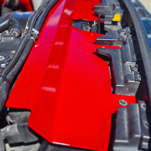 Blessed Performance - Blessed Performance HD Aluminum Air Deflector for Ford (2011-16) F-250/F-350/F-450/F-550 6.4L Power Stroke (Raw)