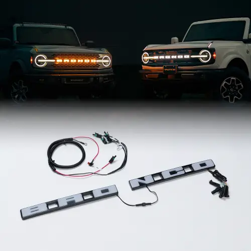 Putco - Putco Luminix LED Grille Emblem for Ford (2021-26) Bronco - w/o Front Camera