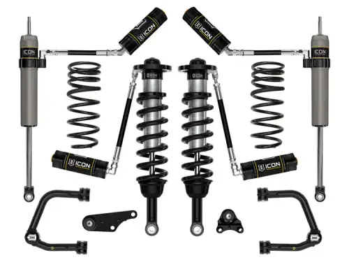 ICON Vehicle Dynamics - Icon 1.25-3" Lift, Suspension System, Tubular, Overland Rear Springs for Toyota (2024-25) Tacoma (Stage 4)
