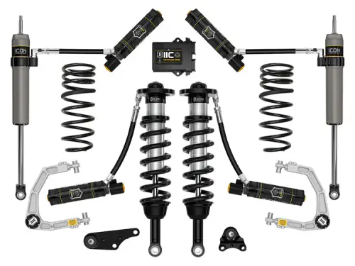 ICON Vehicle Dynamics - Icon 1.25-3" Lift, Suspension System, Billet, Overland Rear Springs for Toyota (2024-25) Tacoma (Stage 6)