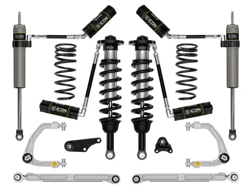 ICON Vehicle Dynamics - Icon 1.25-3" Lift, Suspension System, Billet, Overland Rear Springs for Toyota (2024-25) Tacoma (Stage 7)