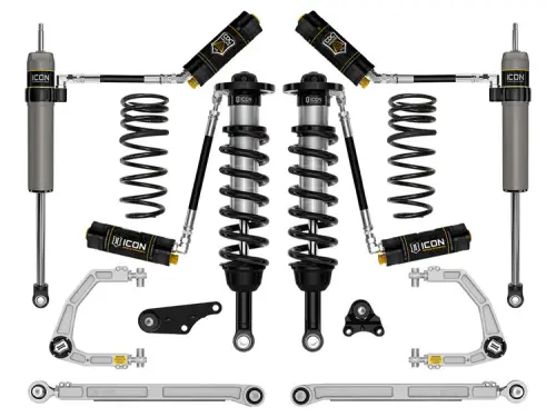 ICON Vehicle Dynamics - Icon 1.25-3" Lift, Suspension System, Billet, Overland Rear Springs for Toyota (2024-25) Tacoma (Stage 8)