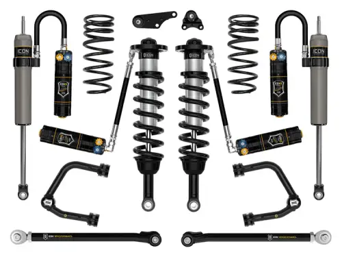 ICON Vehicle Dynamics - Icon 1.25-3" Lift, Suspension System, Tubular, Overland Rear Springs for Toyota (2024-25) Tacoma (Stage 9)