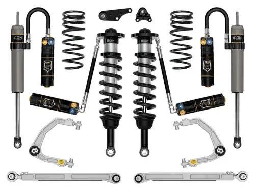 ICON Vehicle Dynamics - Icon 1.25-3" Lift, Suspension System, Billet, Overland Rear Springs for Toyota (2024-25) Tacoma (Stage 9)