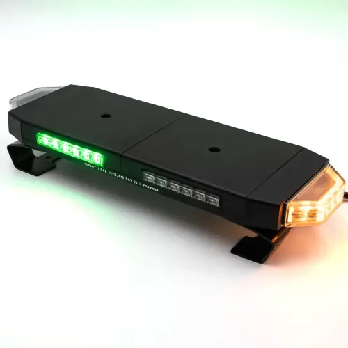 Putco - Putco 48" Green Hornet LED Stealth Rooftop Strobe Light Bar (Amber, White & Green) - 48" Tri-Color Strobe Lights