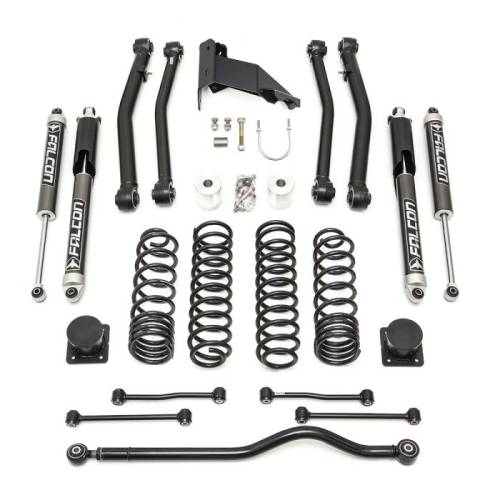 ReadyLIFT Suspension - ReadyLIFT Terrain Flex 4-Arm Kit for Jeep (2020-25) JT Gladiator (w/ Falcon 2.1 Shocks)