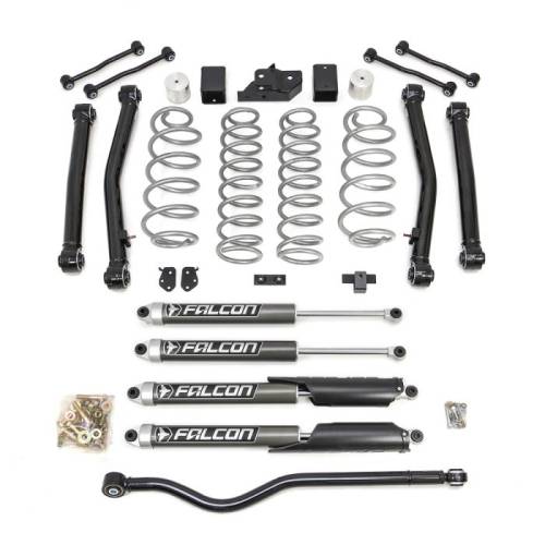 ReadyLIFT Suspension - ReadyLIFT 3.5'' Terrain Flex 4-Arm Kit for Jeep (2018-25) JL Wrangler (w/ Falcon 2.1 Monotube Shocks)