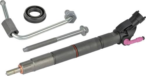 Alliant Power - Alliant Power Remanufactured Fuel Injector for Ford (2020-22) F-250/F-350/F-450/F-550/F-600 Super Duty (Cylinders 3, 4, 5 & 6) w/ Hold Down Bolt and Line, AP55126