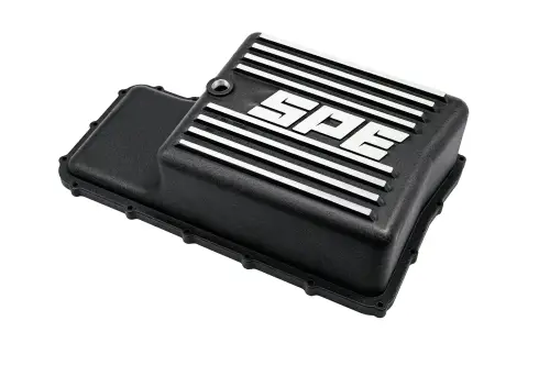 SPE Motorsport - SPE Motorsport 6R140 Deep Transmission Pan for Ford (2011-19) F-250/F-350/F-450/F-550 6.7L Power Stroke (Black)