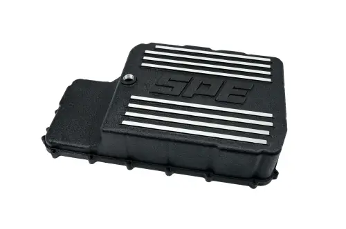 SPE Motorsport - SPE Motorsport 10R140 Deep Transmission Pan for Ford (2020-22) F-250/F-350/F-450/F-550 6.7L Power Stroke (Black)