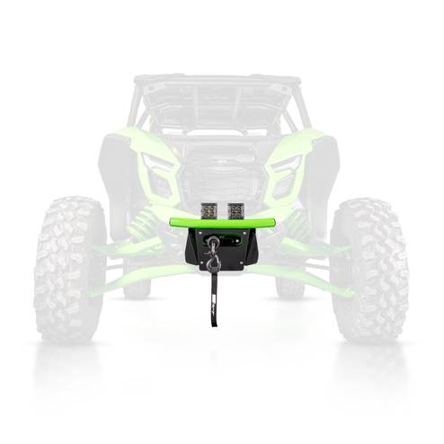 HMF Racing - HMF LT Front Bumper for Kawasaki Teryx 4 / Teryx 5 H2 (Black, Fairlead Mount)