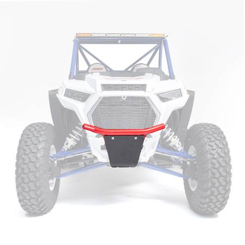 HMF Racing - HMF LT Front Bumper for Polaris (2019-23) RZR XP/4 1000, RZR XP/4 Turbo, Mount Fairlead, Red