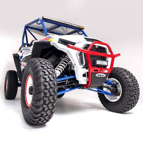 HMF Racing - HMF HD Front Bumper for Polaris (2019-23) RZR XP/4 1000, RZR XP/4 Turbo, Black - Textured