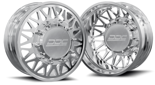 DDC Wheels - DDC Dually Wheels The Mesh Forged 22x8.25 8x210 Polished 11-25 Silverado/Sierra 3500