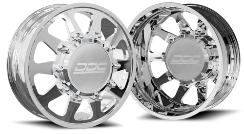 DDC Wheels - DDC Dually Wheels The Ten Forged 22x8.25 8x170 Polished 99-04 Ford F-350