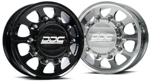 DDC Wheels - DDC Dually Wheels The Shield 20x8.25 8x200 Gloss Black 05-25 Ford F-350 11-14 Ford F-450 Ram 19-25 3500