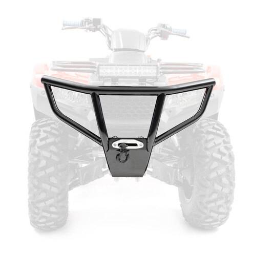 HMF Racing - HMF HD Front Bumper for Honda (2014-21) Rancher 420, Raw