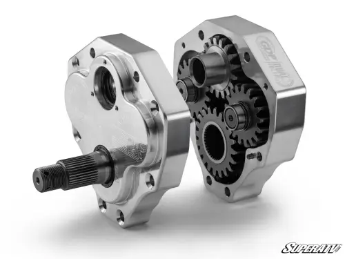 SuperATV - SuperATV 4" Portal Gear Lift for Polaris (2024-26) RZR XP (Dual Idler, Billet Housing, 30% Gear Reduction, w/ Stiffener)