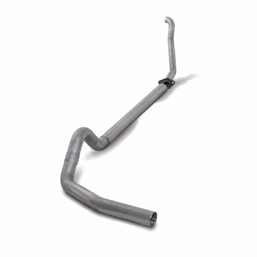 Diamond Eye Performance - Diamond Eye 4" Turbo Back Exhaust, Ford (1994-97) F250/F350, 7.3L Power Stroke, Single, Aluminized (No Muffler) Retains Cat