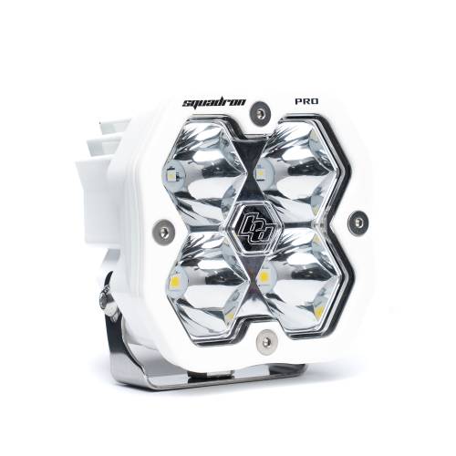 Baja Designs - Baja Designs Squadron 2.0 Pro White LED Auxiliary Light Pod Pair - Universal (Wide Cornering Light Pattern, Clear Lens)
