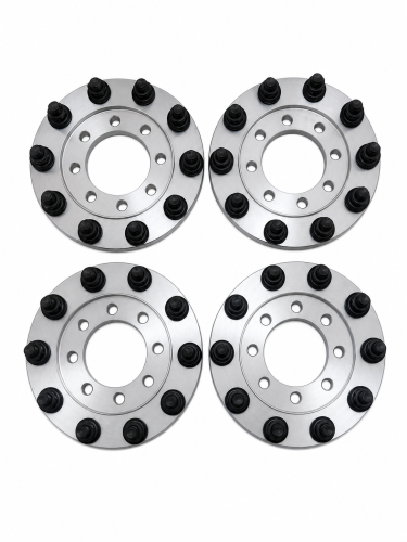 Diamond T Enterprises - Diamond T 10 Lug Dually Wheel Adapters for Dodge/Ram (2019-26) 3500 Dually (front & rear) (8 on 200mm to 10 on 285.75mm)