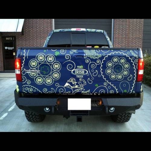 Iron Bull Bumpers - Iron Bull Rear Bumper for Ford (2004-08) F-150, Parking Sensor Cutouts Available