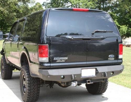 Iron Bull Bumpers - Iron Bull Rear Bumper for Ford (2000-05) Excursion, Parking Sensor Cutouts Available
