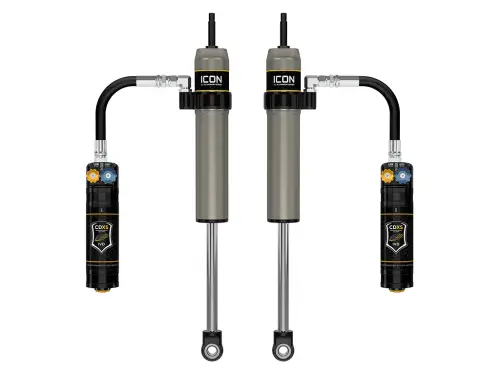 ICON Vehicle Dynamics - ICON 0-1.5” Lift, V.S. 2.5 Aluminum Series Shock Absorbers, Remote Reservoir w/ CDXS for Toyota (2005-23) Tacoma (Rear, Pair)
