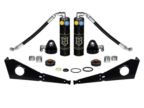 ICON Vehicle Dynamics - ICON Coilover Reservoir w/ CDXS Upgrade Kit w/ Seals for Toyota (2005-23) Tacoma / (2007-14) FJ Cruiser / (2003-24) 4-Runner / Lexus (2003-23) GX (Front, Pair)
