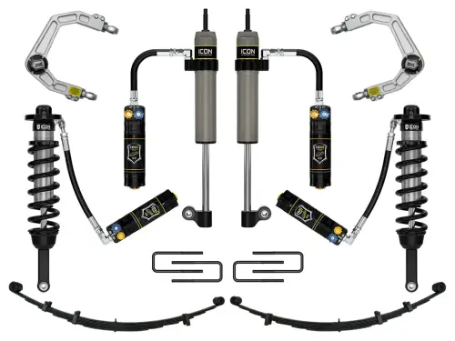 ICON Vehicle Dynamics - ICON 0-3.5" Lift for Toyota (2005-15) Tacoma / 0-2.75" Lift, Stage 9 Suspension System, Billet, CDCV for Toyota (2016-23) Tacoma