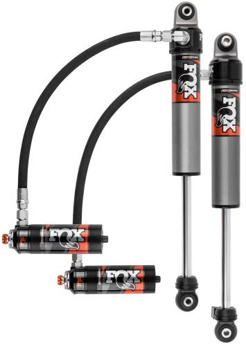 Fox Racing - Fox Racing Shox 2.5 Performance Elite Series Remote Reservoir Adjustable Shocks for Jeep (2020-26) Gladiator / (2018-26) Wrangler (Pair, Front, Lifted 0"-1.5") Excludes Mojave Models