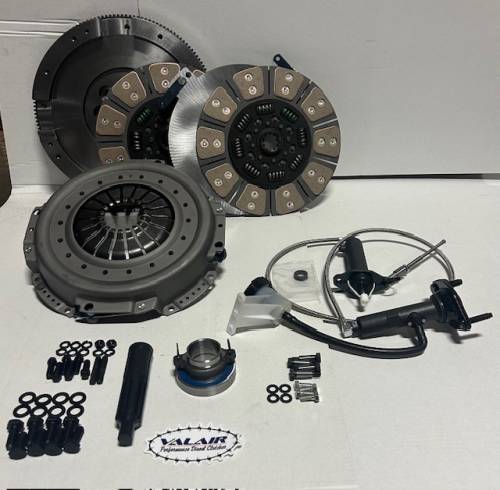 Valair Performance Clutches - Valair Performance Quiet Ceramic Spring Hub Dual Disc Kit for Dodge/Ram (2005.5-18) 5.9L/6.7L Cummins (6 Speed, 700hp/ 1400 ft lbs)