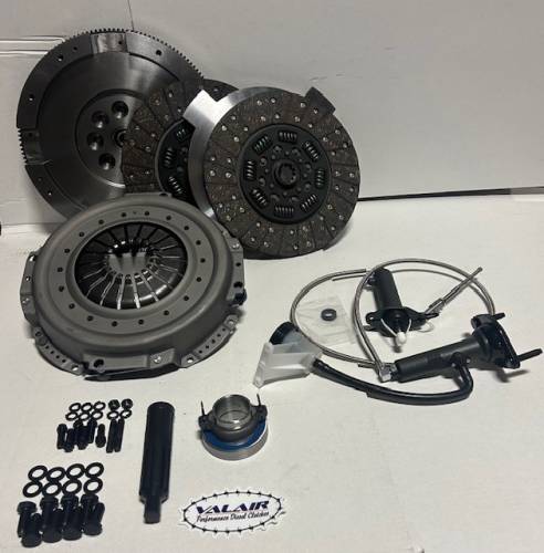 Valair Performance Clutches - Valair Performance Organic Spring Hub Dual Disc Kit for Dodge/Ram (2005.5-18) 5.9L/6.7L Cummins (6 Speed, 550hp/1100 ft lbs)