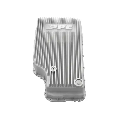 Pacific Performance Engineering - PPE 10R140 Heavy-Duty Cast Aluminum Transmission Pan for Ford (2020-26) 6.7L Power Stroke Super Duty (Brushed)
