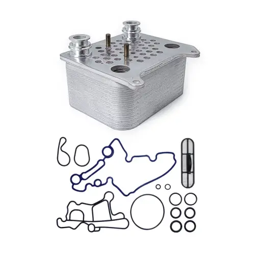 Pacific Performance Engineering - PPE Heavy-duty Replacement Oil Cooler w Gasket Kit for Ford (2003-07) F-250/F-350/F-450/F-550 6.0L Super Duty