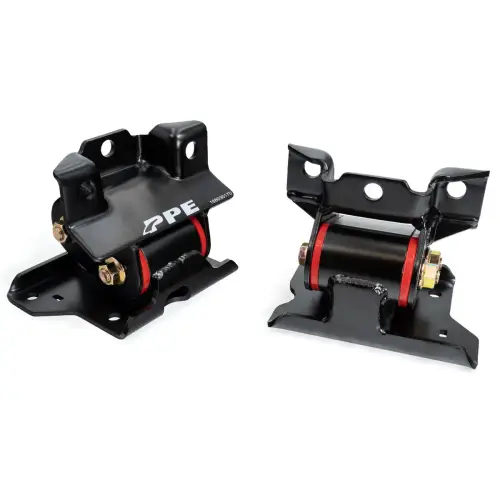 Pacific Performance Engineering - PPE Engine Mount Kit for Chevy/GMC (2001-10) 2500/3500HD (w/ Silicone Bushings, Red- 70 Hardness (Race / Competition))
