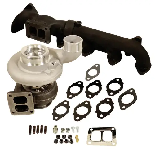 BD Diesel Performance - BD Diesel Iron Horn Turbo Manifold Package for Dodge/Ram (2007-18) 6.7L Cummins 2500/3500 (S363SXE/76 0.91 AR Wheel Size)