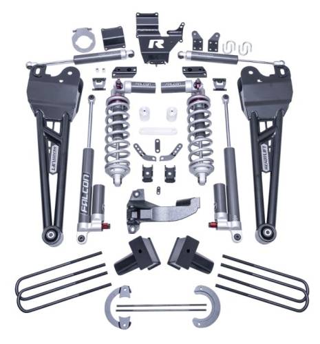 ReadyLIFT Suspension - Copy of ReadyLIFT 4" Coilover Suspension System for Ford (2023-26) F-250/ F-350 Super Duty 4WD, (w/ Falcon MAX3.3 Shocks and Radius Arms)