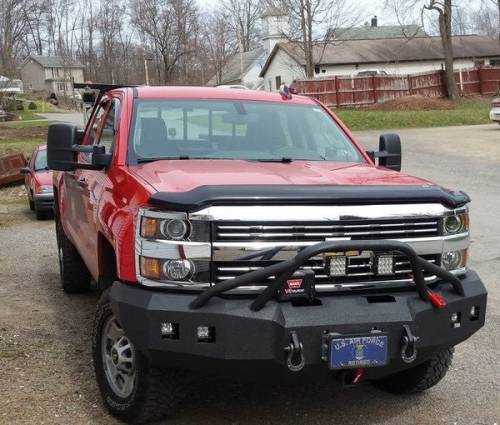 Iron Bull Bumpers - Iron Bull Front Bumper for Chevy (2015-19) Silverado 2500/3500 Silverado, Parking Sensor Cutouts Available