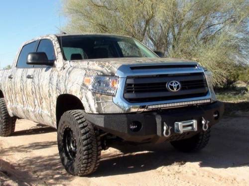 Iron Bull Bumpers - Iron Bull Front Bumper for Toyota (2014-21) Tundra, Parking Sensor Cutouts Available
