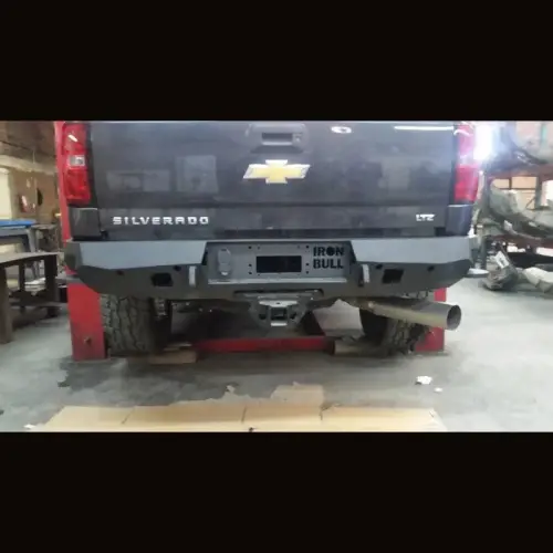 Iron Bull Bumpers - Iron Bull Front Bumper for Chevy (2014-18) Silverado 1500, Parking Sensor Cutouts Available