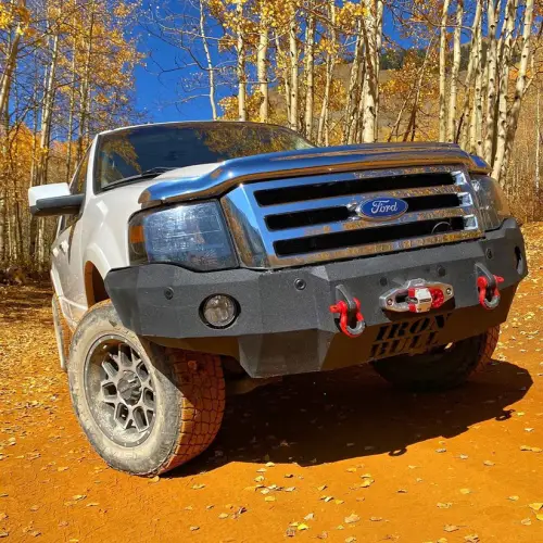 Iron Bull Bumpers - Iron Bull Front Bumper for Ford (2007-14) Expedition, Parking Sensor Cutouts Available