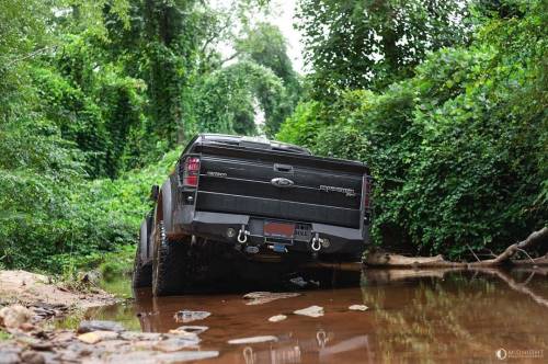 Iron Bull Bumpers - Iron Bull Rear Bumper for Ford (2010-14) Raptor, Parking Sensor Cutouts Available