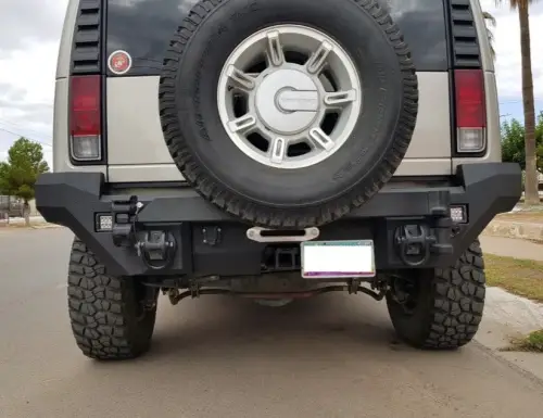 Iron Bull Bumpers - Iron Bull Rear Bumper for Hummer (2003-09) H2/H2 SUT