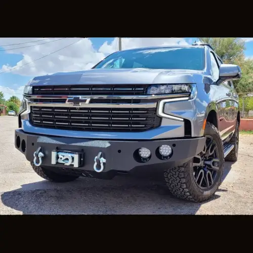 Iron Bull Bumpers - Iron Bull Front Bumper for Chevy (2021-24) Tahoe, Parking Sensor Cutouts Available