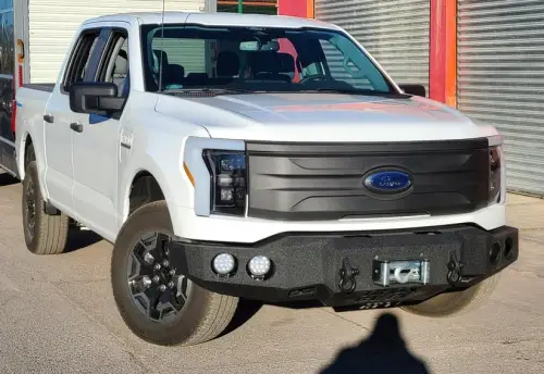 Iron Bull Bumpers - Iron Bull Front Bumper for Ford (2022-25) F-150 Lightning, Parking Sensor Cutouts Available