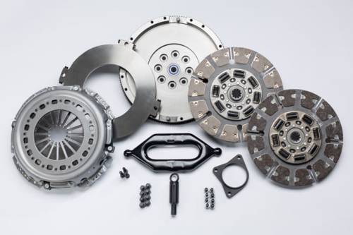 South Bend Clutch - South Bend Organic Street Dual Disk Clutch for Dodge (2005.5-05.5) 5.9L 2500/3500 Cummins 6-Speed NV5600 Trans., 550hp & 1100 ft lbs of torque (Organic Button Clutch)