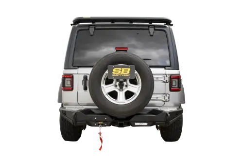 Smittybilt - Smittybilt XRC Gen 3 Rear Winch Bumper for Jeep (2018-26) Wrangler JL/JLU, Textured Black